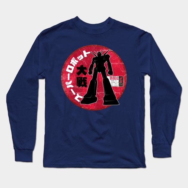 Giant Robot War Long Sleeve T-Shirt by Walter Junior